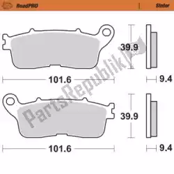 Here you can order the brake pad 407802, brake pads sinter from Moto Master, with part number 6257407802: