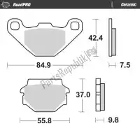 6257408204, Moto Master, Brake pad 408204, brake pads organic    , New