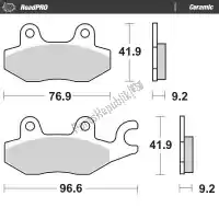 6257408904, Moto Master, Pastiglie freno 408904, pastiglie freno organiche    , Nuovo