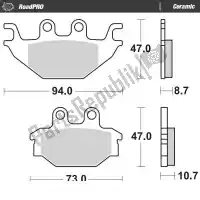 6257409004, Moto Master, Plaquette de frein 409004, plaquettes de frein organiques    , Nouveau