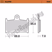 6257409601, Moto Master, Brake pad 409601, brake pads sinter    , New