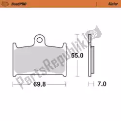 Qui puoi ordinare pastiglie freno 409601, pastiglie freno sinterizzate da Moto Master , con numero parte 6257409601: