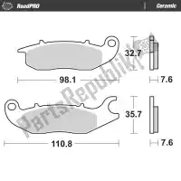 6257409704, Moto Master, Pastilhas de freio 409704, pastilhas de freio orgânicas    , Novo