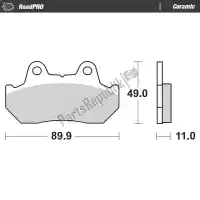 6257410004, Moto Master, Klocek hamulcowy 410004, klocki hamulcowe organiczne    , Nowy