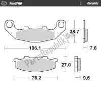 6257410104, Moto Master, Klocek hamulcowy 410104, klocki hamulcowe organiczne    , Nowy