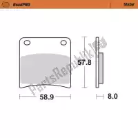 6257410701, Moto Master, Pastilha de freio 410701, pastilha de freio sinterizada    , Novo