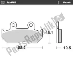 Qui puoi ordinare pastiglie freno 411304, pastiglie freno organiche da Moto Master , con numero parte 6257411304: