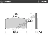 6257411404, Moto Master, Brake pad 411404, brake pads organic    , New