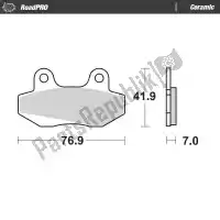 6257411604, Moto Master, Remblok 411604, brake pads organic    , Nieuw