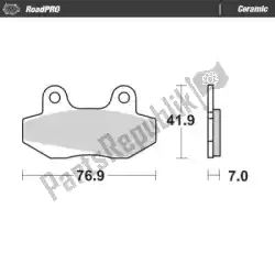 Aquí puede pedir pastilla de freno 411604, pastillas de freno orgánicas de Moto Master , con el número de pieza 6257411604: