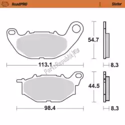 Here you can order the brake pad 412501, brake pads sinter from Moto Master, with part number 6257412501: