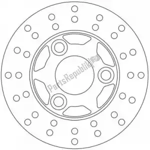 FERODO 09800010 disco fmd0001r - Lato superiore