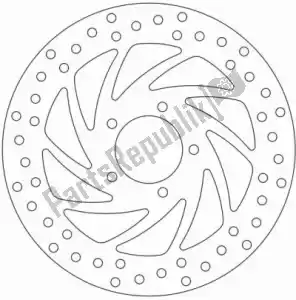FERODO 09800500 disk fmd0050r - Upper side