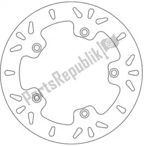 FERODO 09800730 disk fmd0073r - Bottom side