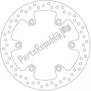 FERODO 09801040 disk fmd0104r - Upper side