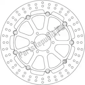 FERODO 09801118 disk fmd0111rx - Upper side