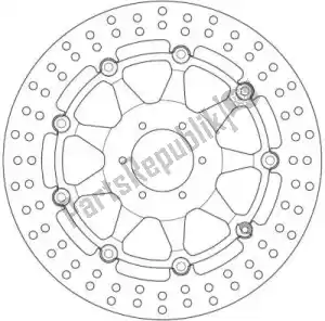 FERODO 09801238 disk fmd0123rx - Upper side