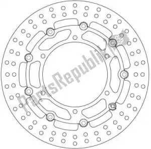 FERODO 09801268 disk fmd0126rx - Upper side