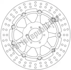 FERODO 09801288 disque fmd0128rx - Face supérieure