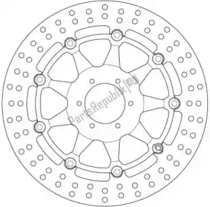 FERODO 09801308 disk fmd0130rx - Upper side
