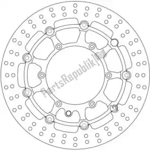 FERODO 09801438 disco fmd0143rx - Lato superiore