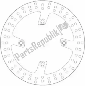 FERODO 09801480 disk fmd0148r - Upper side