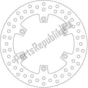FERODO 09801640 disk fmd0164r - Upper side