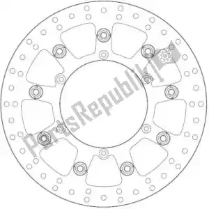 FERODO 09802792 disco fmd0279rf - Lato superiore