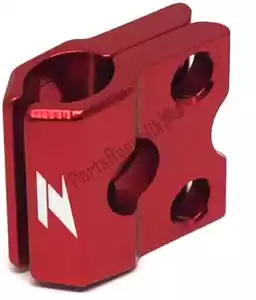 ZETA ZE920106 brake line clamp, red - Bottom side