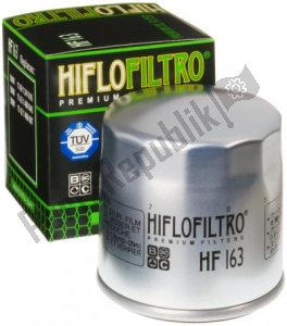 Hiflofiltro HF163 oil filter - Upper side