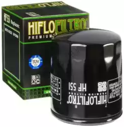 Here you can order the oil filter from Mahle, with part number HF551: