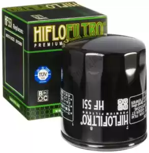 Mahle HF551 oil filter - Bottom side