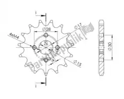 Here you can order the ktw front 14t from Supersprox, with part number SU125314: