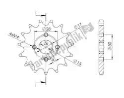 Here you can order the ktw front 16t from Supersprox, with part number SU125316: