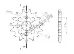 Here you can order the ktw front 13t from Supersprox, with part number SU125913: