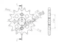 Here you can order the ktw front 14t from Supersprox, with part number SU125914: