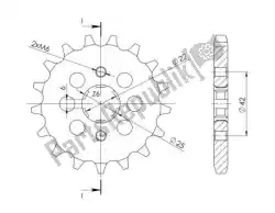 Qui puoi ordinare ktw anteriore 16t, 530 da Supersprox , con numero parte SU127816: