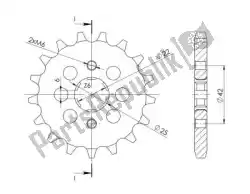Here you can order the ktw front 17t, 530 from Supersprox, with part number SU127817: