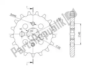 SUPERSPROX SU127817 ktw front 17t, 530 - Bottom side