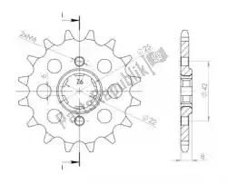 Here you can order the ktw front 14t, 520 from Supersprox, with part number SU128114: