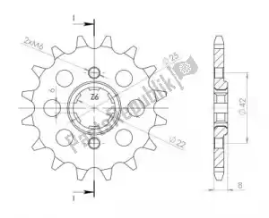 SUPERSPROX SU128114 ktw front 14t, 520 - Bottom side