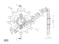 Here you can order the ktw front 14t from Supersprox, with part number SU128714: