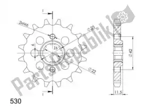 SUPERSPROX SU128915 ktw front 15t, 530 - Bottom side