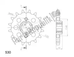 Here you can order the ktw front 16t from Supersprox, with part number SU129216:
