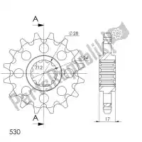 SU129515, Supersprox, Ktw anteriore 15t, 530    , Nuovo