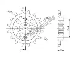 Qui puoi ordinare ktw anteriore 16t, 525 da Supersprox , con numero parte SU131416: