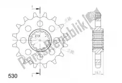 Here you can order the ktw front 14t, 530 from Supersprox, with part number SU133314: