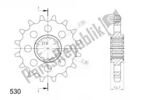 SUPERSPROX SU133314 ktw front 14t, 530 - Bottom side