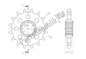 SUPERSPROX SU133315 ktw delantero 15t, 530 - Lado inferior