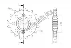 Here you can order the ktw front 17t, 530 from Supersprox, with part number SU133917: